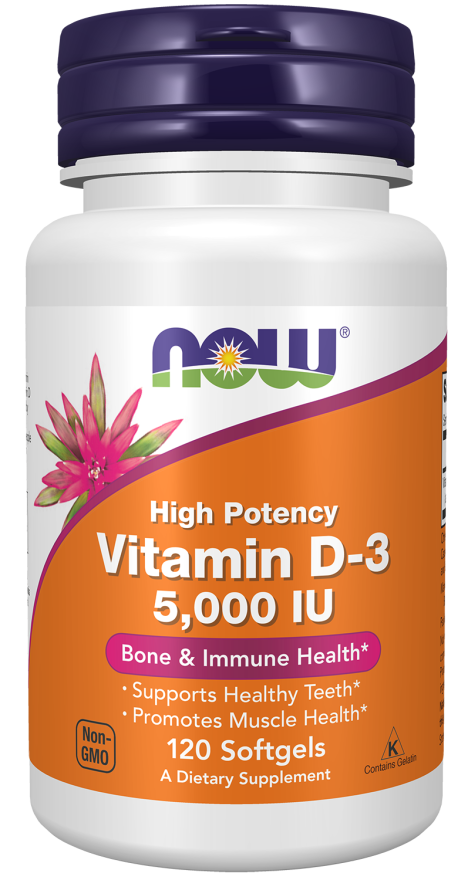 Now Foods Vitamin D3 5000iu 120softgel